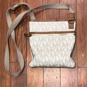 Michael Kors Crossbody Bag - Brown/Tan/Cream